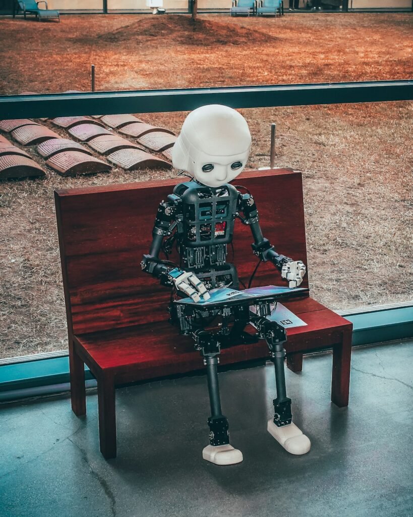 Robot toy representing automated buyer traffic tools