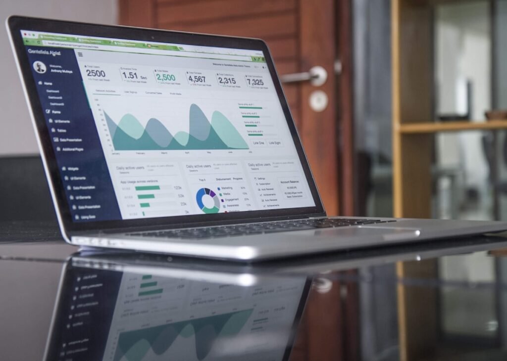 Comparing an AI automation tool on a laptop screen