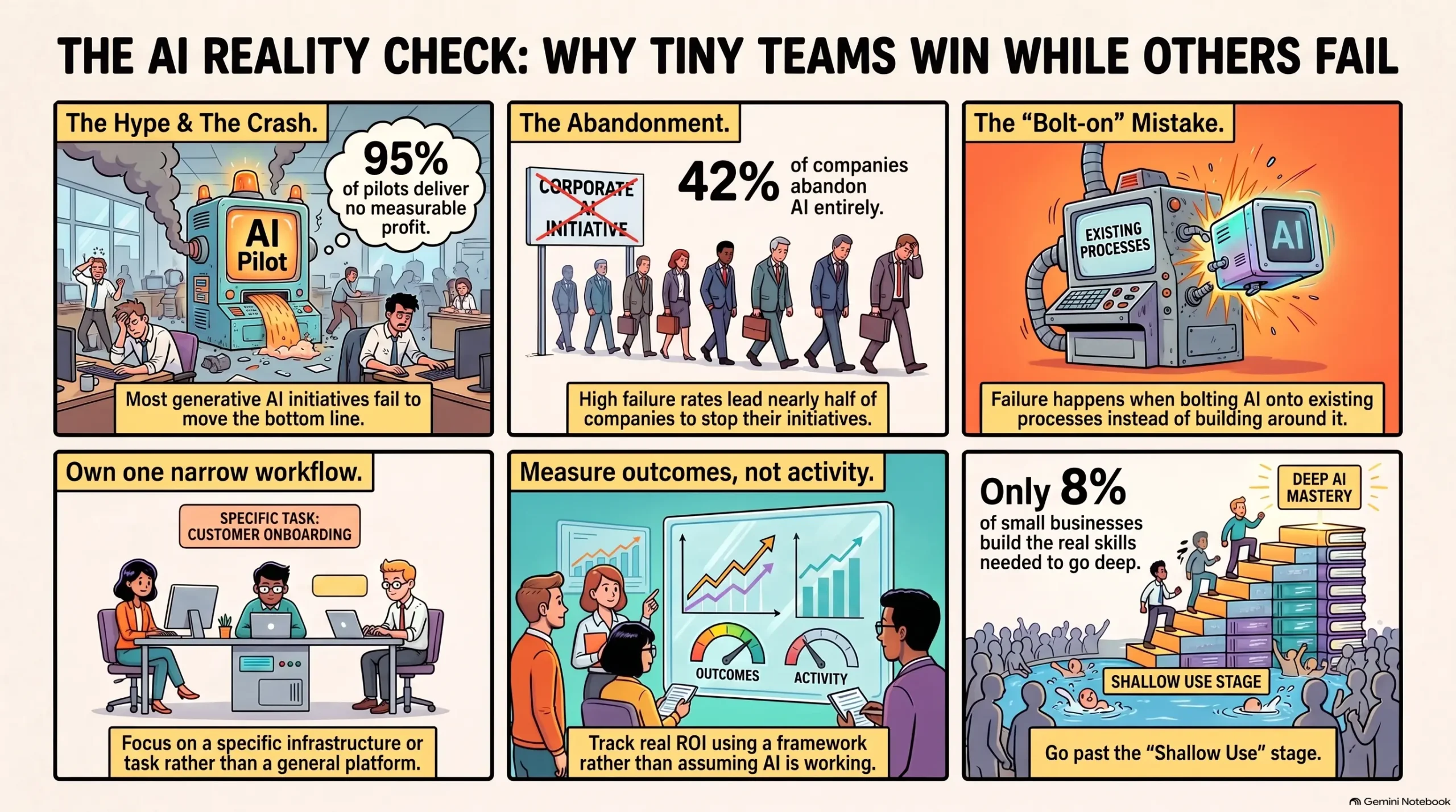 Tiny AI Teams: The Honest Caveat Navigating the Realities of AI ROI