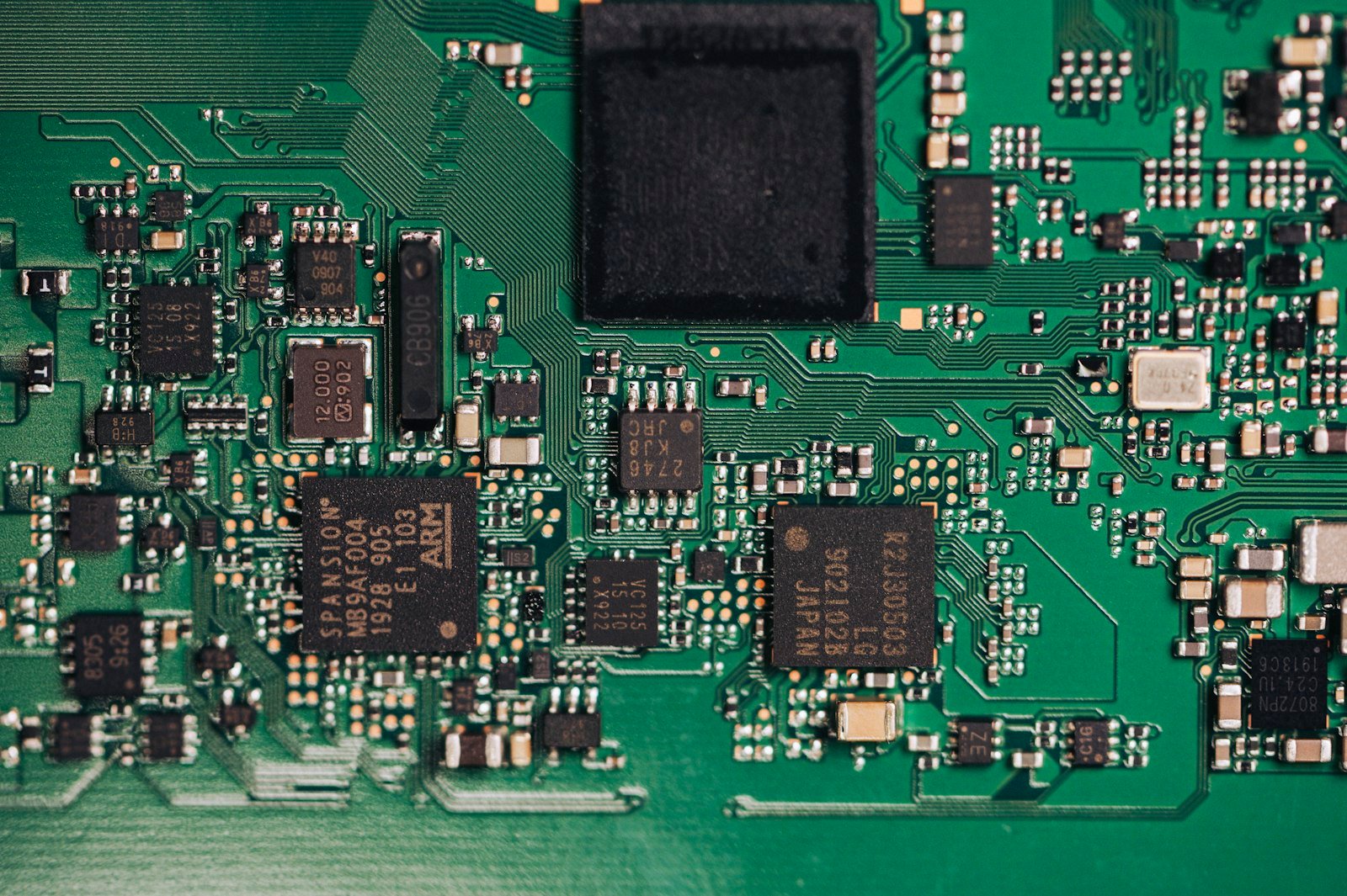 AI agent harness architecture illustrated by a close-up circuit board