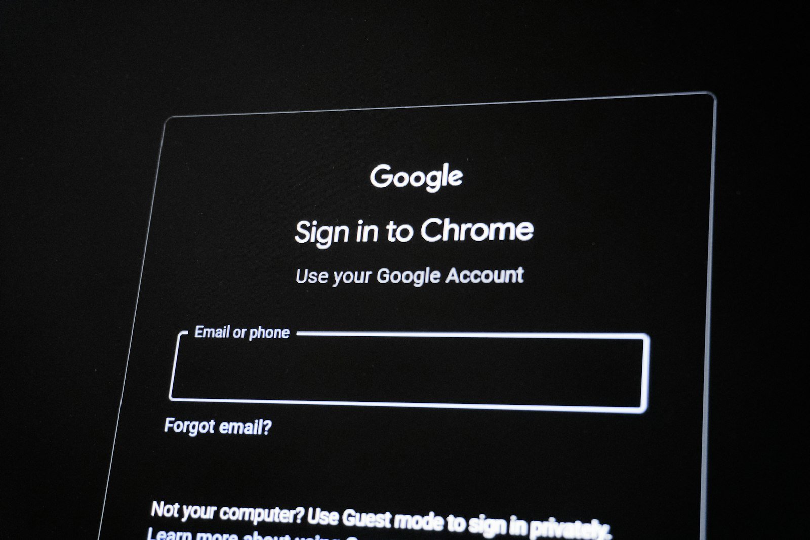 Sign-in screen with email field, representing the Dropbox hack via Lenovo ID login flaw