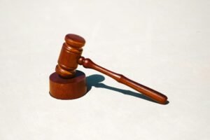 A gavel, representing Harvey Legal AI's rapid growth in the legal technology industry